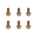 Set of 6 Disc Mower Blade Screws for Case IH DC132 DC132F (Fits 86515925)