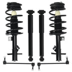 Front Struts + Rear Shocks + Sway Bar Link for Nissan Sentra (2007–2012)