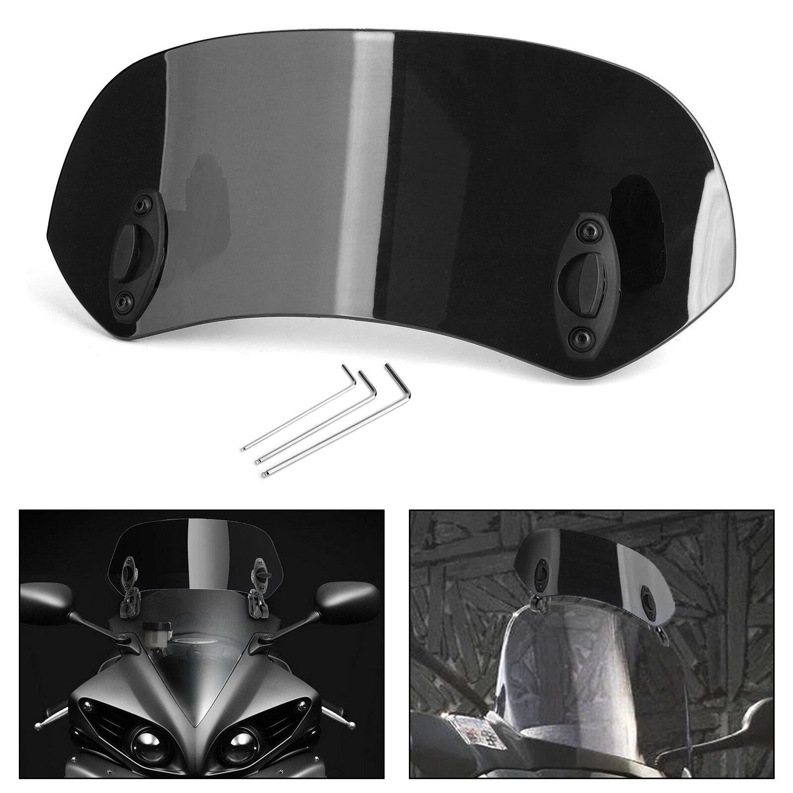 Adjustable Windshield Extension Spoiler Deflector for T9
