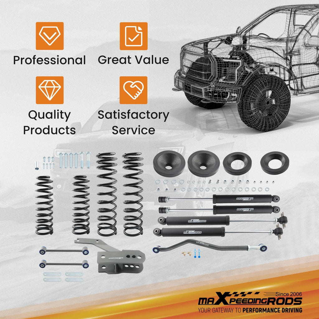 3.25" Lift Kit Track Bar & Sway Bar Links for Jeep Wrangler JK (2007–2018)