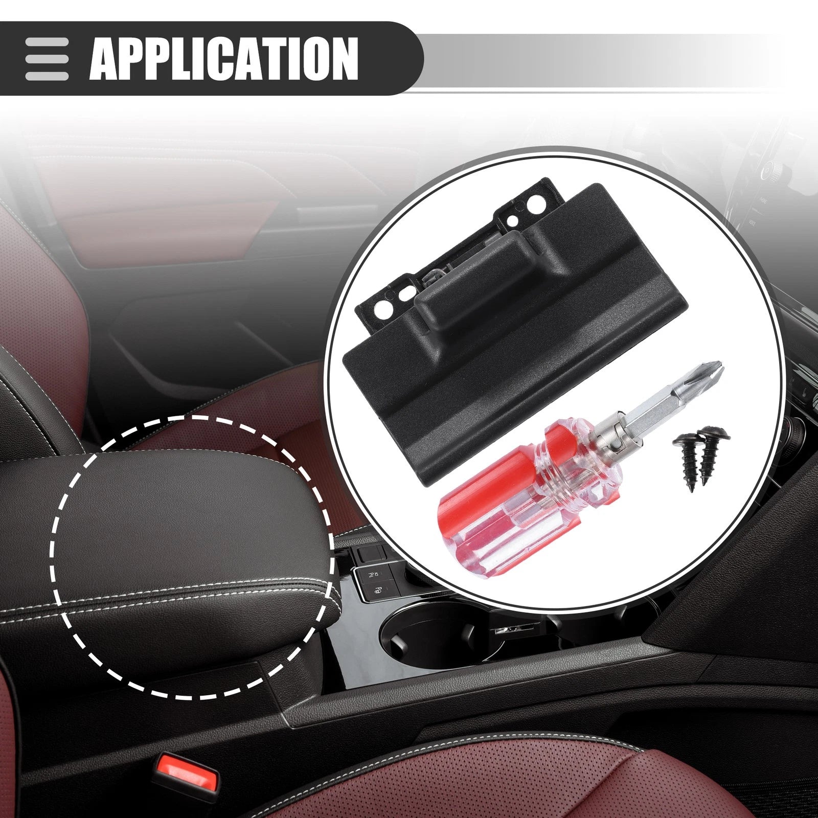 Set of 1 Center Console Lid Door Lock Lever 58971-0C040 for Toyota Tacoma (2015–2022)