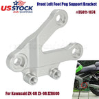 Front Left Foot Peg Support Bracket 35011-1874 for Kawasaki ZX-6R, ZX-9R, ZZR600 (1995–2006)