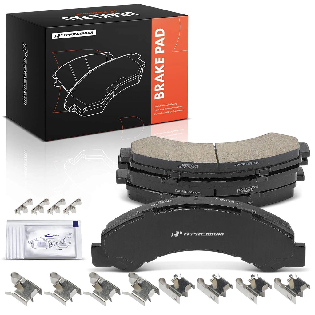 Set of 4 Front Ceramic Brake Pads for Chevy LCF 3500 (2003–2009)