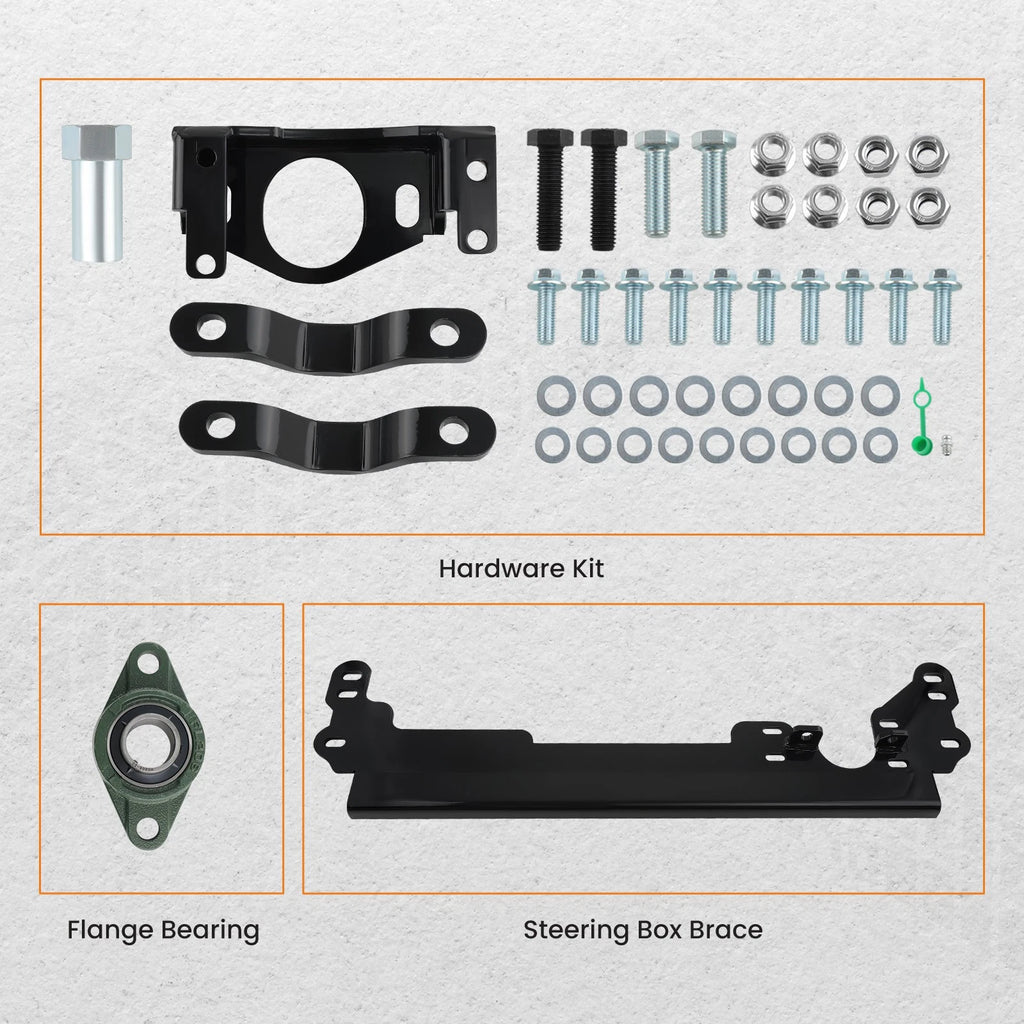 Steering Box Brace Stabilizer Bracket Kit for Cherokee XJ (1984–2001)