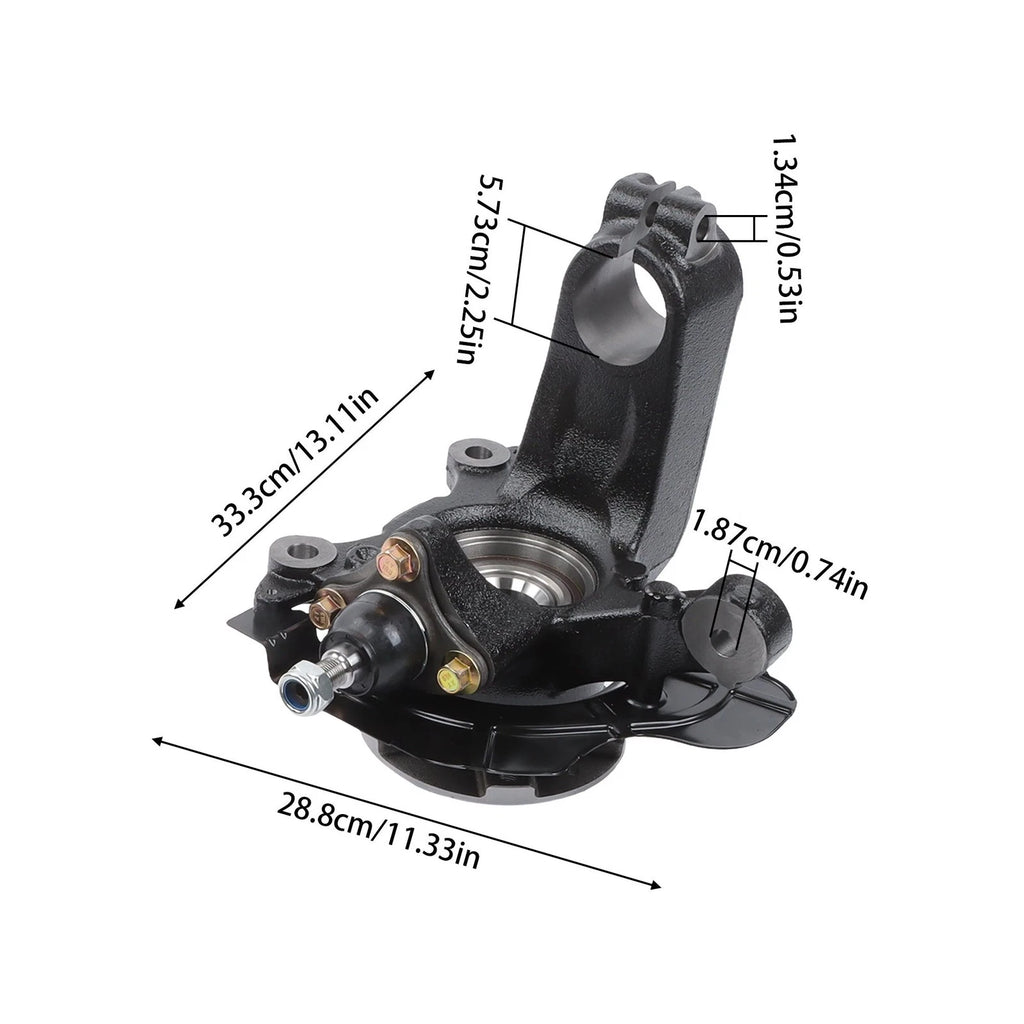 Pair Front Steering Knuckle & Hub Bearing for Ram ProMaster (2014-2020)