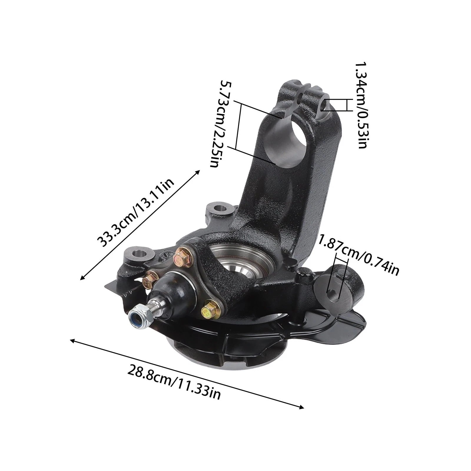 Pair Front Steering Knuckle & Hub Bearing for Ram ProMaster (2014-2020)