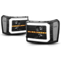 LED DRL Sequential Signal Projector Headlight for Sierra (2007–2014)