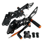 Adjustable Foot Pegs Rearsets for KTM RC 125 200 390 (2014–2021)