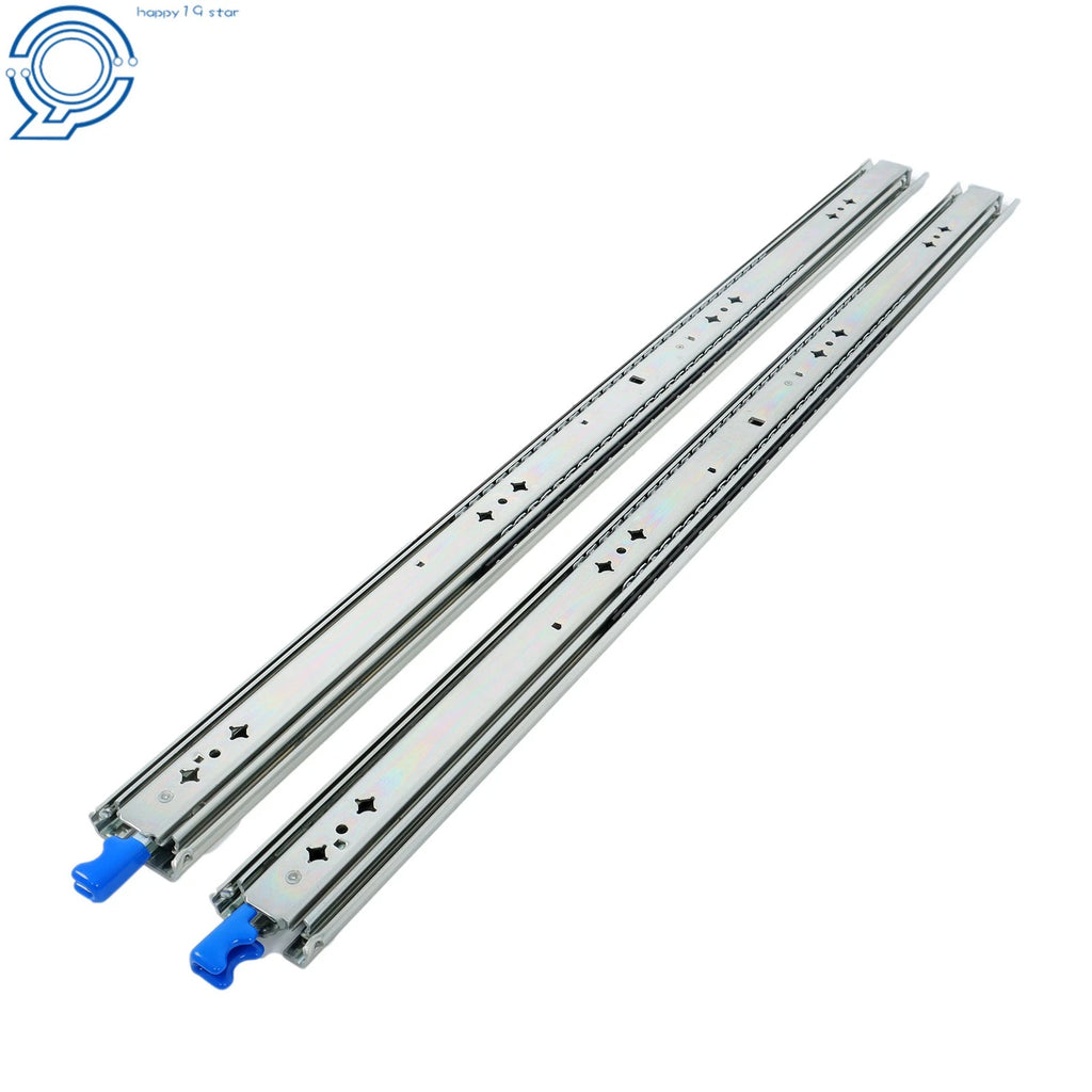 Set of 2 Locking Drawer Slides for Cabinets (34")