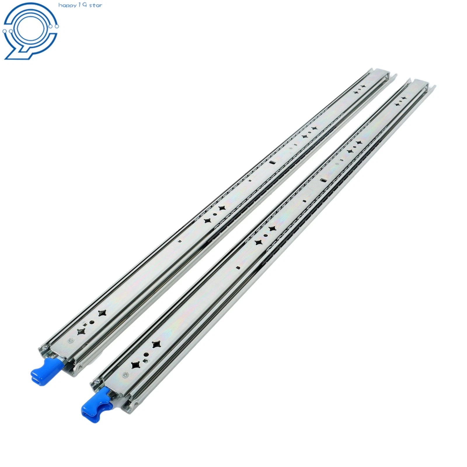 Set of 2 Locking Drawer Slides for Cabinets (34")