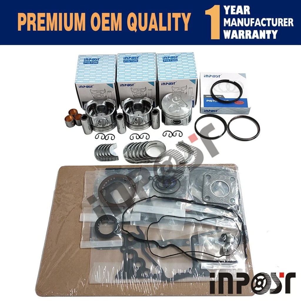 Overhaul Rebuild Kit for Kubota D902 D902EBH (KX41-3)