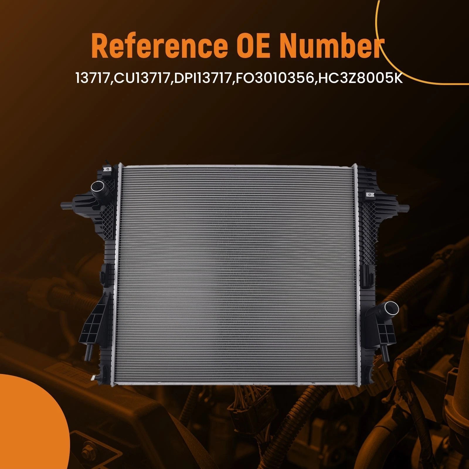 Aluminum Radiator for Ford F-250 F-350 Super Duty (2017–2022) CU13717