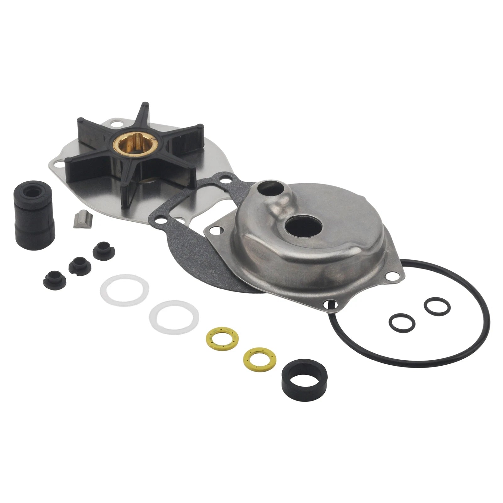 Water Pump Kit for Mercury Outboards 2-Stroke 15/20/25HP & 4-Stroke 8/9.9/13.5HP