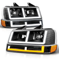 E-Shape Switchback LED DRL Headlights for Express/Savana 1500 2500 3500 (2003–2024)