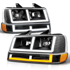 E-Shape Switchback LED DRL Headlights for Express/Savana 1500 2500 3500 (2003–2024)
