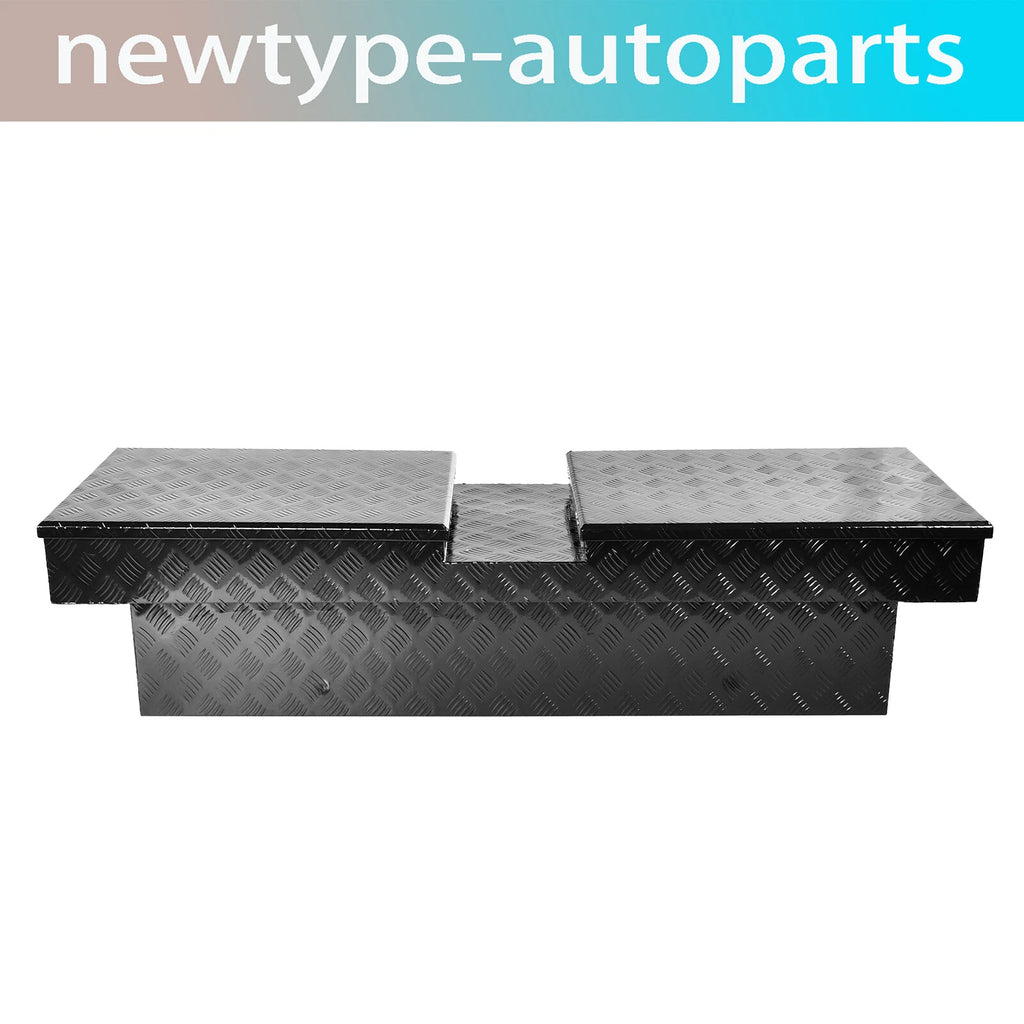 63" Aluminum Double Lid Gull Wing Tool Box for Truck Pickup
