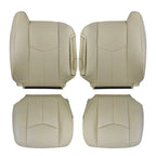 Set of 2 Leather Seat Covers for Chevy Tahoe (2003–2006) Tan