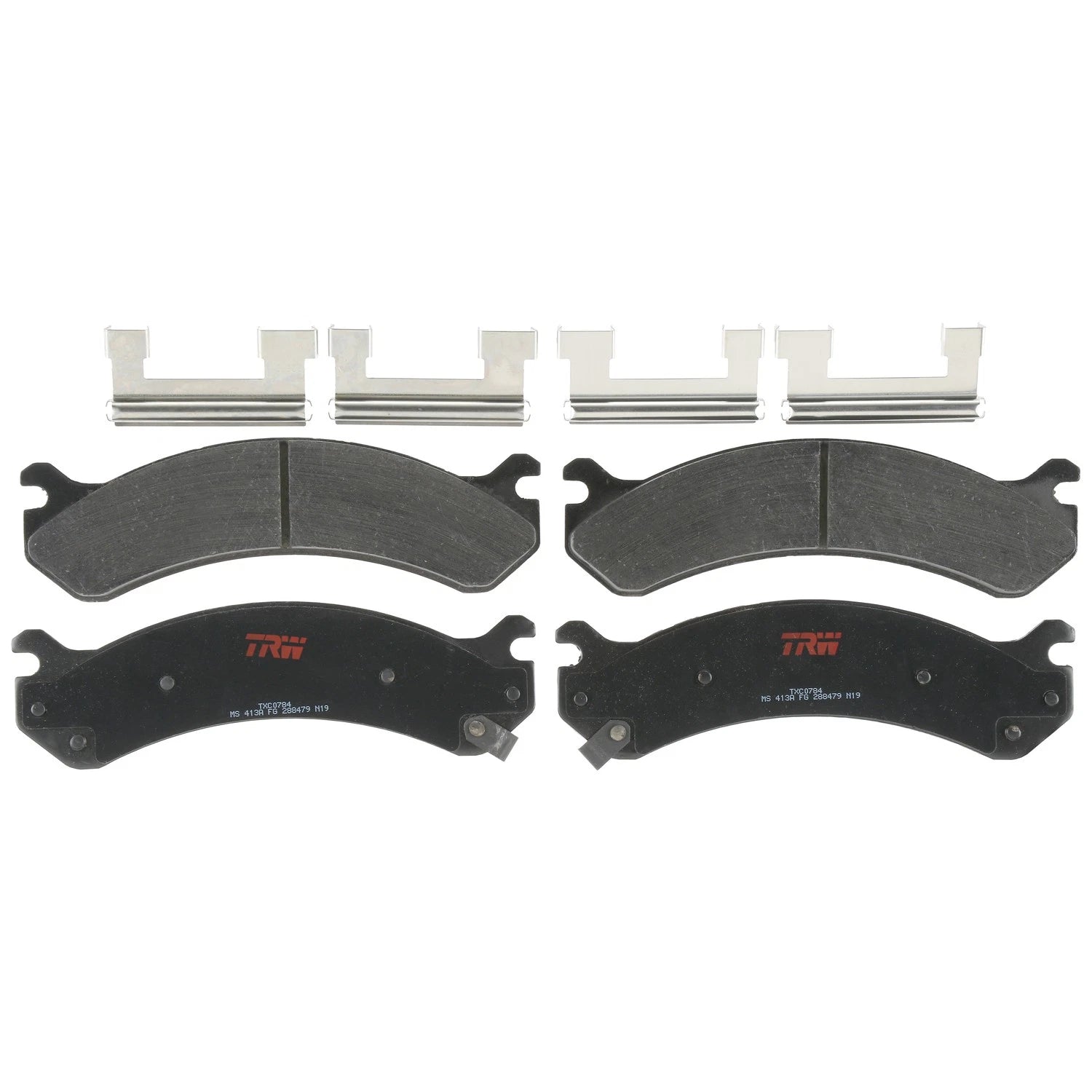 Set of 4 Front Disc Brake Pads for Chevrolet Silverado 2500 (2001–2010)