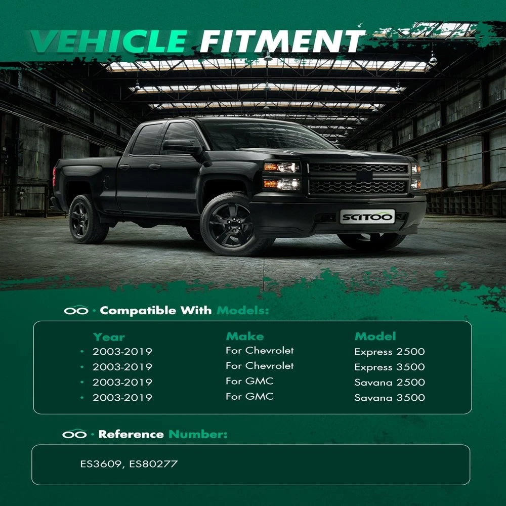 4pc Outer Tie Rod Kit for GMC Savana 2500 (2003–2010)