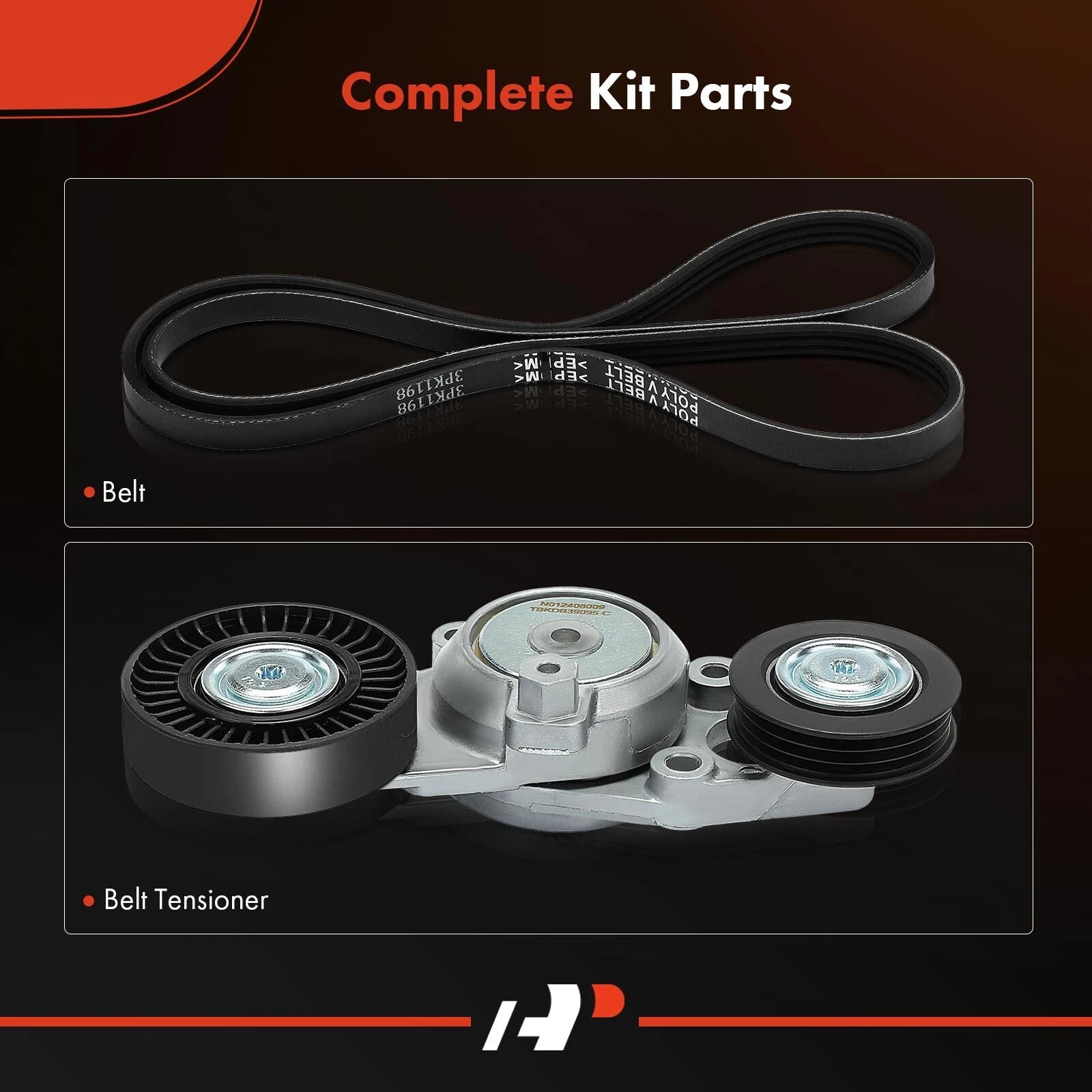 Serpentine Belt Drive Component Kit for Toyota Camry (2010–2011) 2.5L