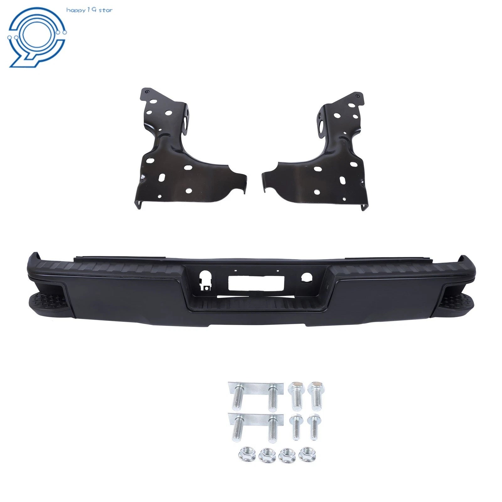 Rear Step Bumper Assembly for Chevy Silverado Sierra 1500 (2014–2018)