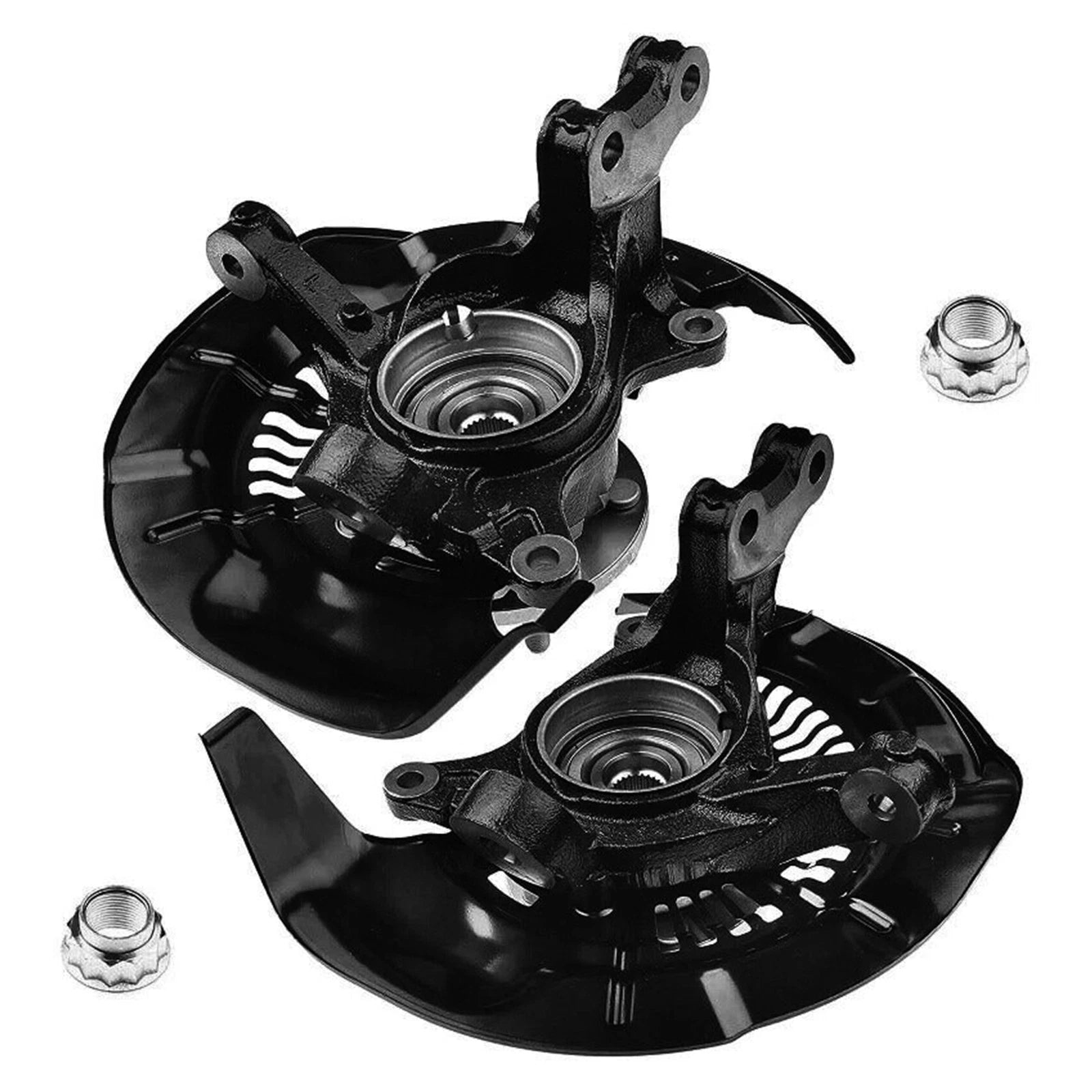 2X Front Steering Knuckle & Wheel Bearing Hub for Toyota Highlander (2001–2023)