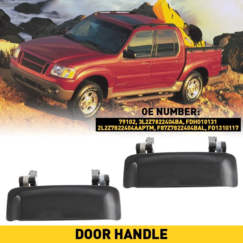 Set of 2 Exterior Door Panel Handles for Ford Explorer Mountaineer (1998–2005)