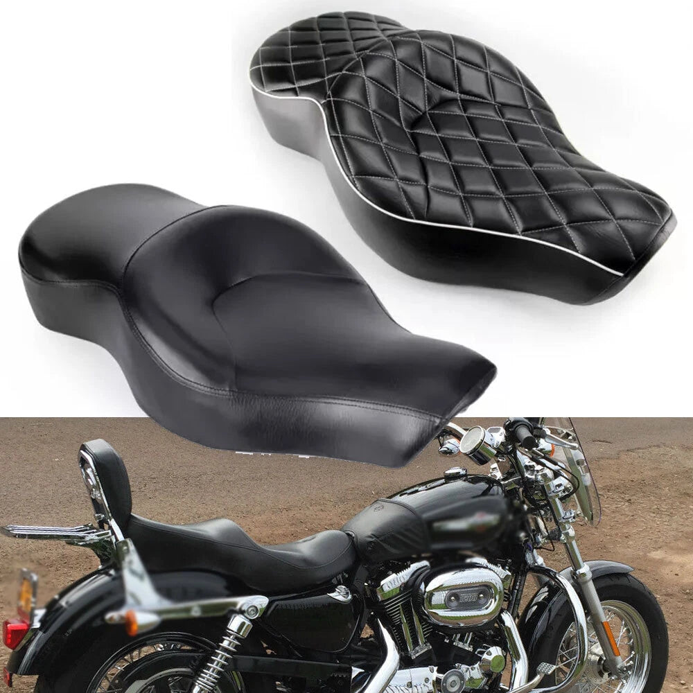 Two-Up Seat for Harley Sportster XL 883 1200 (2004–2023)