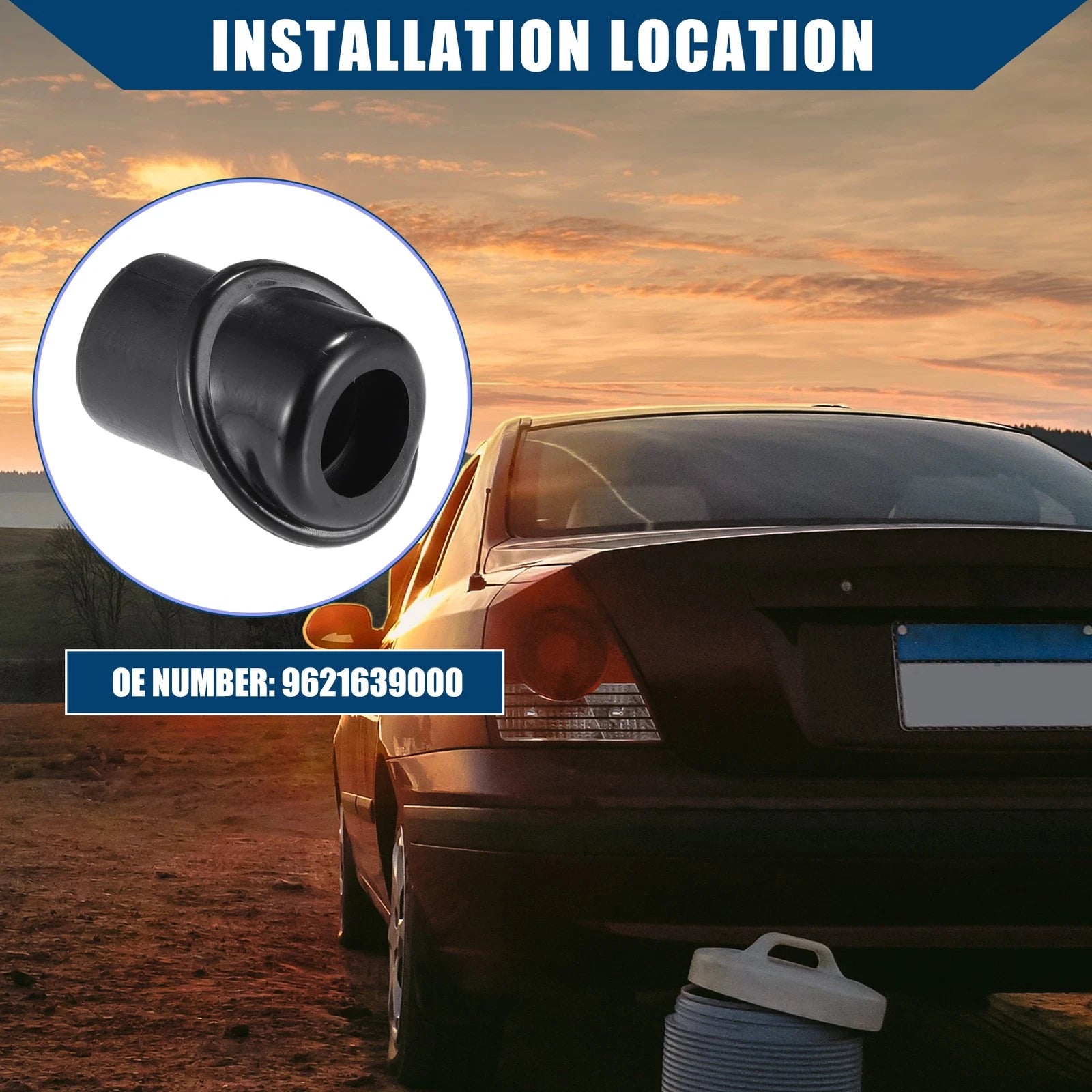 Car Radio Antenna Base for Hyundai Sonata (2006–2010) No.9621639000 Rubber Black