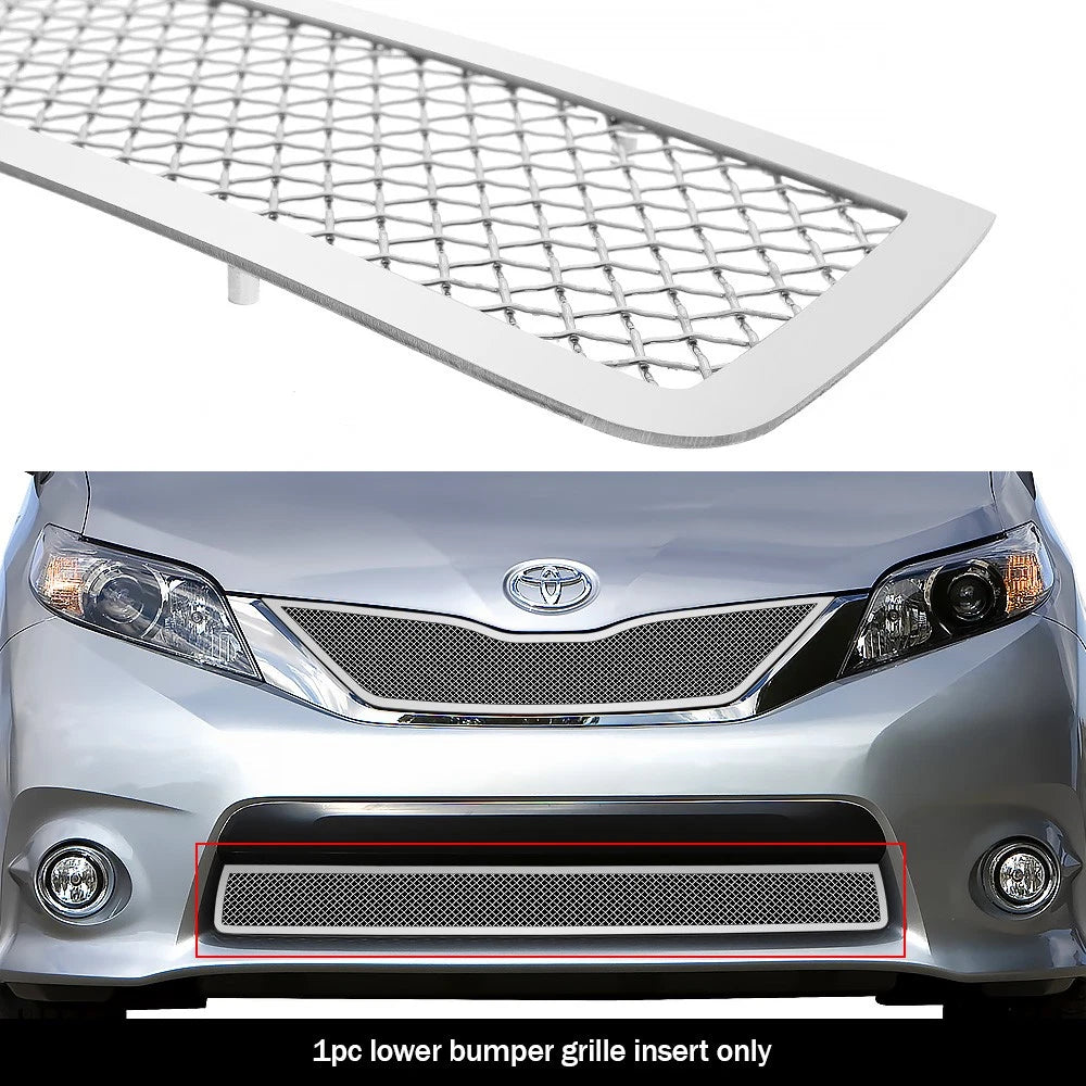 Chrome Mesh Grille Insert for Toyota Sienna SE (2011-2017)