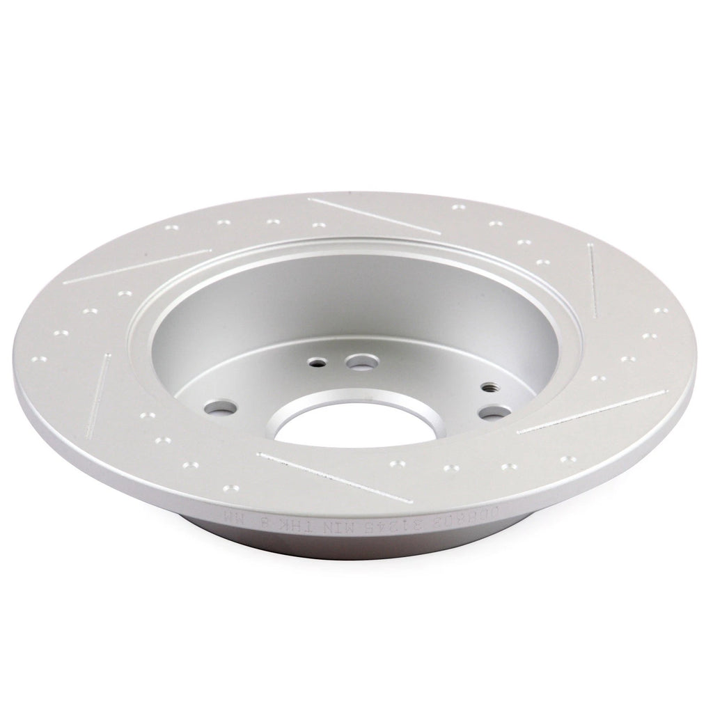 Front & Rear Slotted Brake Rotors Discs for Honda Accord (1998–2002)