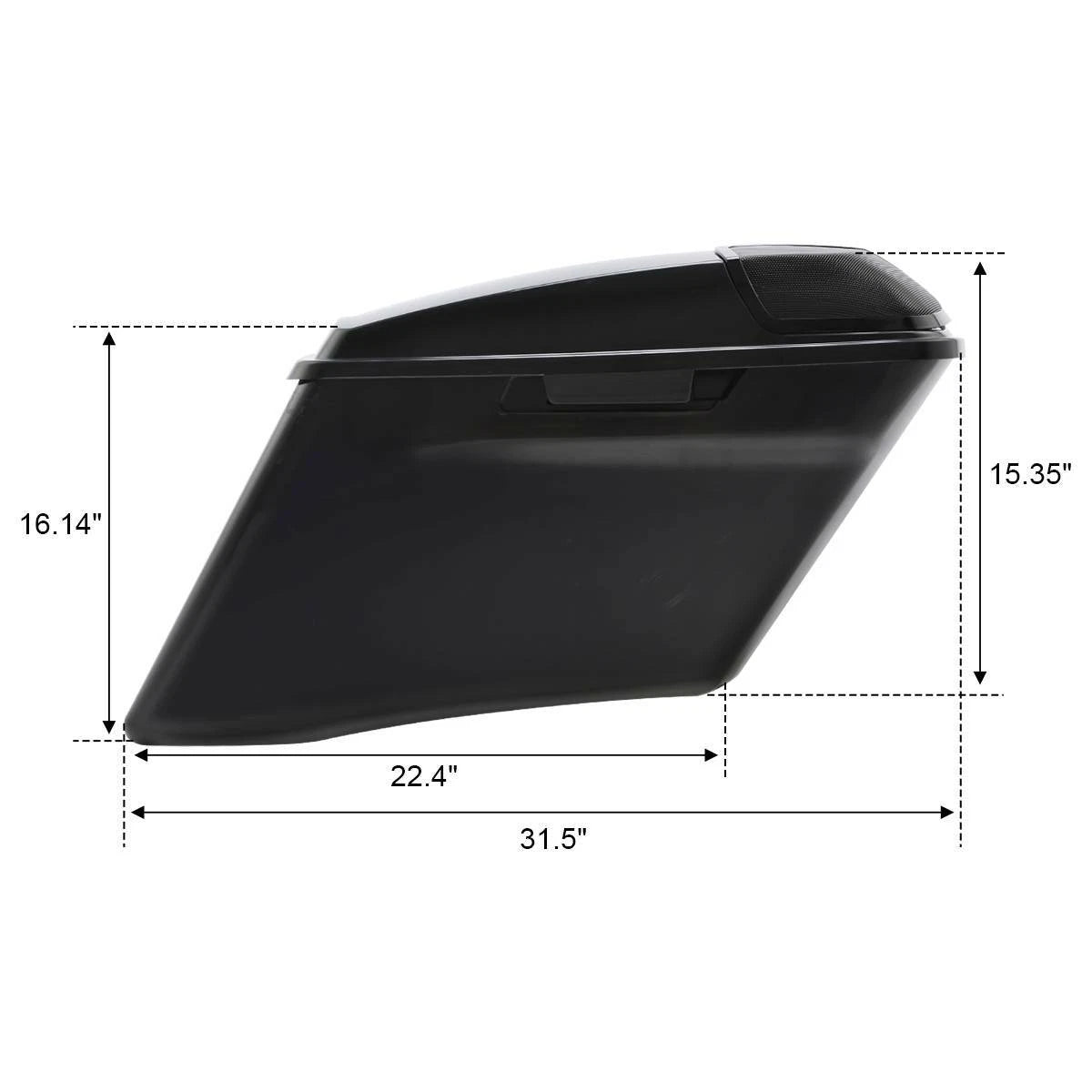 4'' Stretched Hard Saddlebags for Harley Touring Glide (2014–2025)