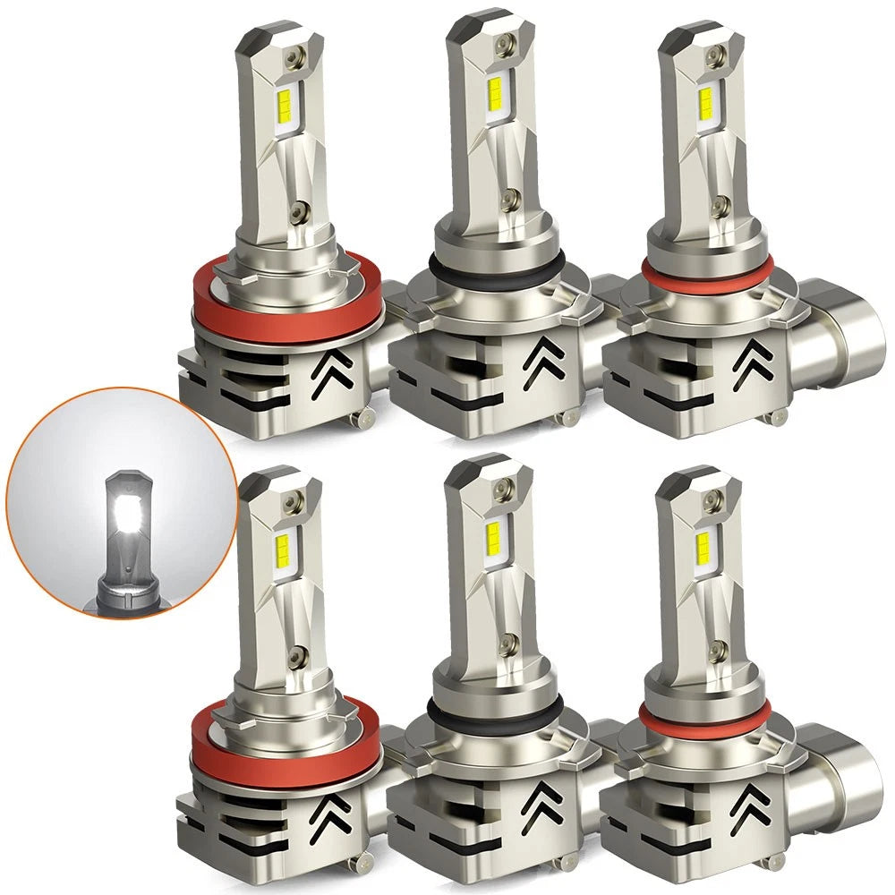 6X 9005 9006 H11 LED Headlight Kit for AUXITO (6500K, 60W, 7200LM)