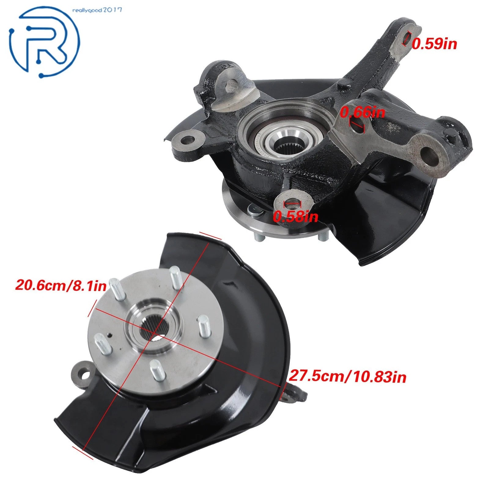 Steering Knuckle & Wheel Hub Bearing Assembly for Honda CR-V (2017–2022)