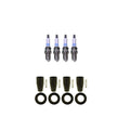 Set of 4 Denso Double Platinum Spark Plugs & NGK Coil Boots for Cruze Sonic (2011–2019)