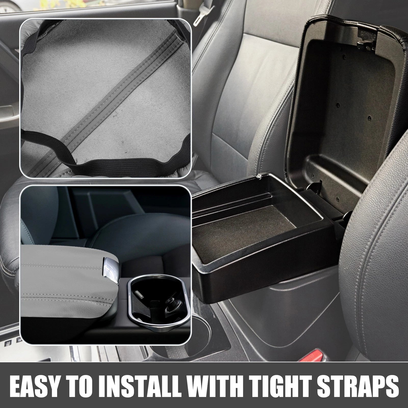 Center Console Armrest Cover for Honda Accord (2008–2012) Gray