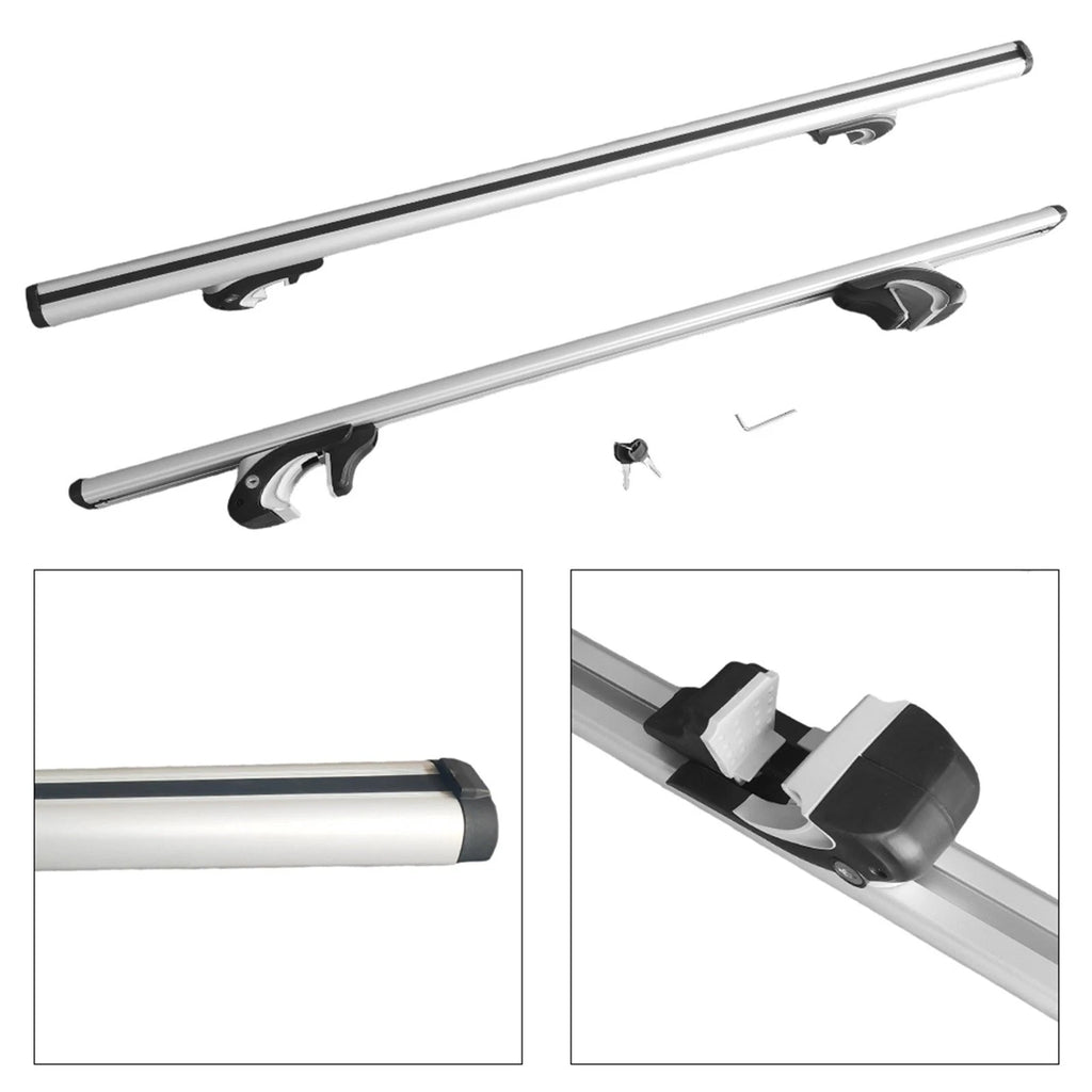 56" Adjustable Aluminum Roof Cross Bars Universal Roof Rack
