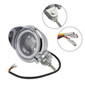 Headlight Lamp Spotlight for Motorcycle (Universal, Chrome)