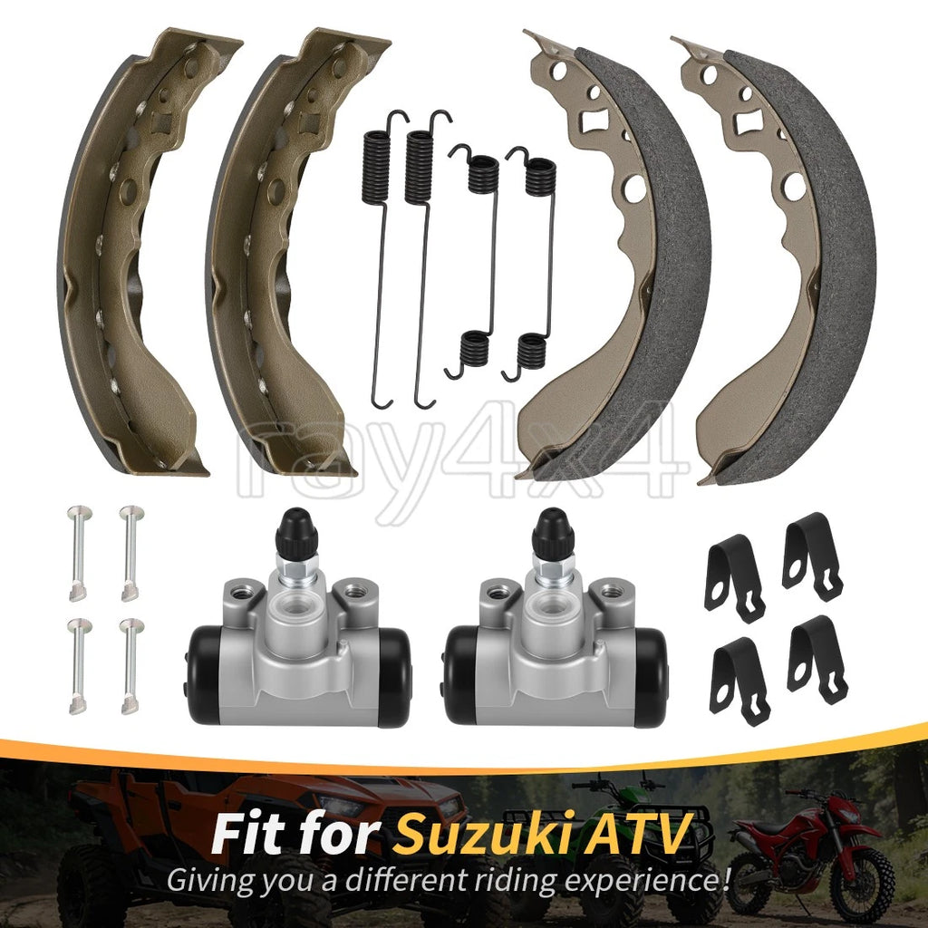 Front Brake Wheel Cylinders & Shoes for Suzuki QuadRunner 250 4x4 (1999–2002)