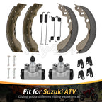 Front Brake Wheel Cylinders & Shoes for Suzuki QuadRunner 250 4x4 (1999–2002)