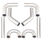 8Pcs 2.5" Universal Aluminum Turbo Intercooler Elbow Pipe Kit