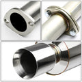 4" Rolled Muffler Tip Racing Catback Exhaust for Nissan Sentra Spec V (2002–2005)