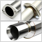 4" Rolled Muffler Tip Racing Catback Exhaust for Nissan Sentra Spec V (2002–2005)