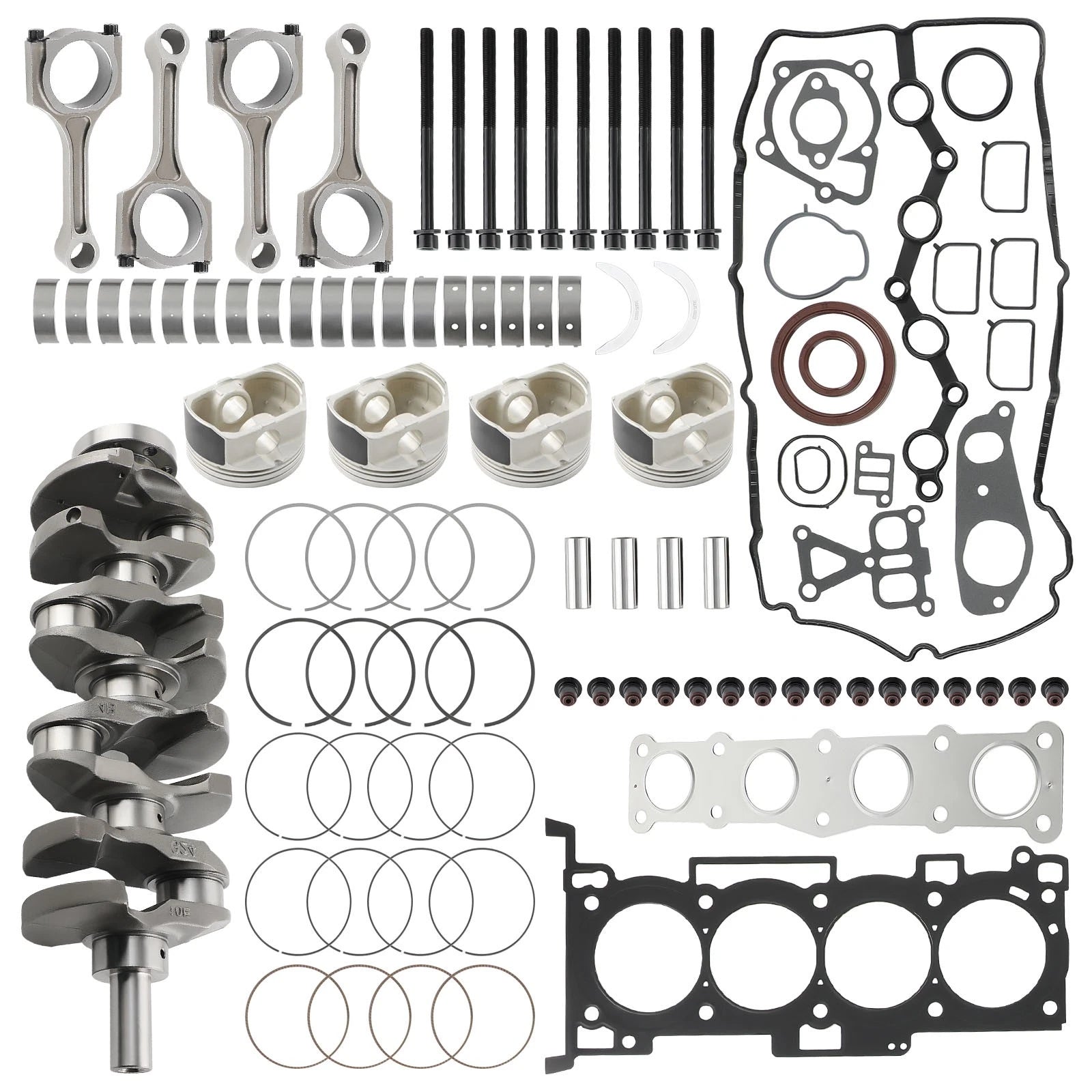 G4KE Engine Rebuild Overhaul Kit for Hyundai Sonata, Santa Fe, Kia Optima (2.4L)