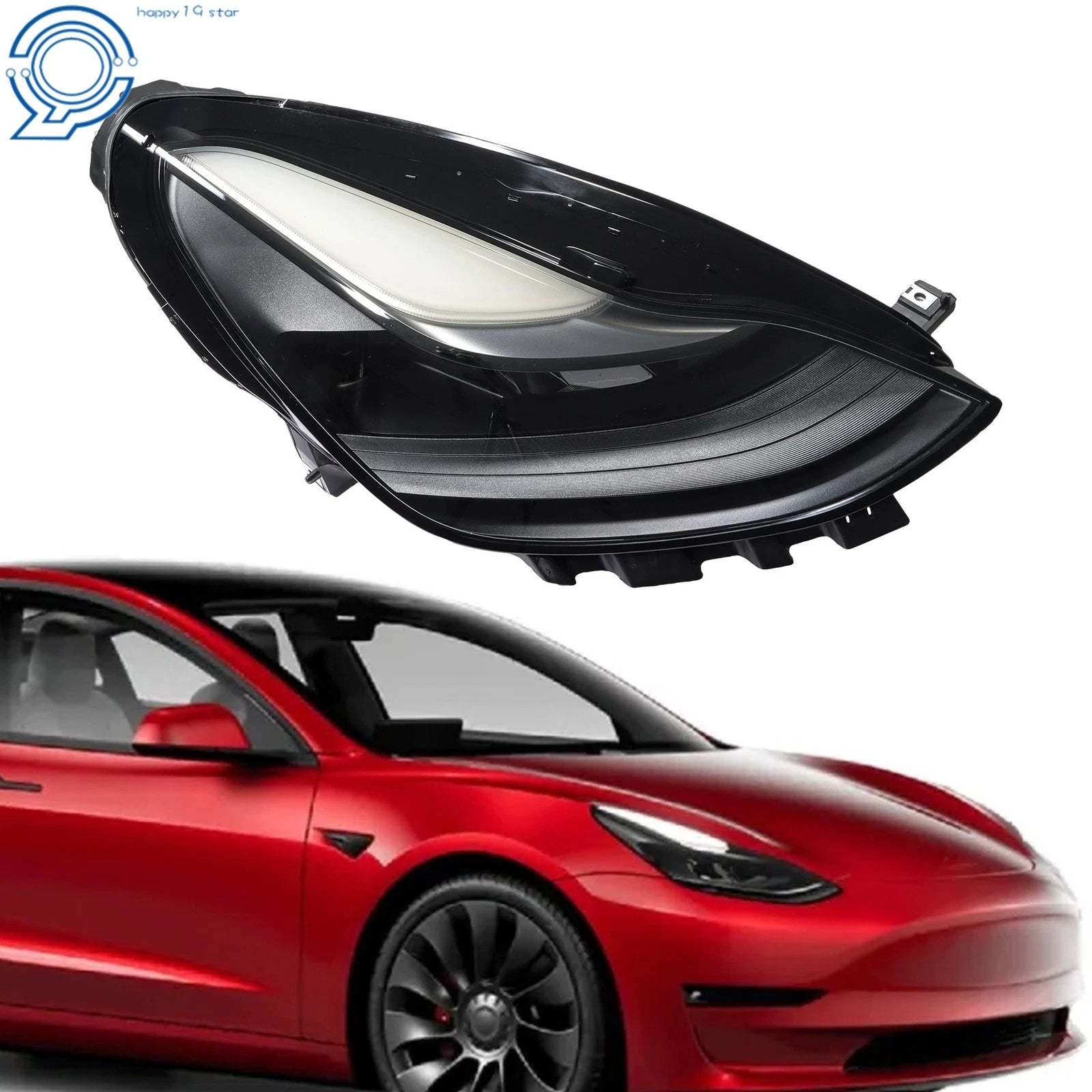 LED Headlight for Tesla Model 3 Y (2021-2023) Right Matrix Headlamp