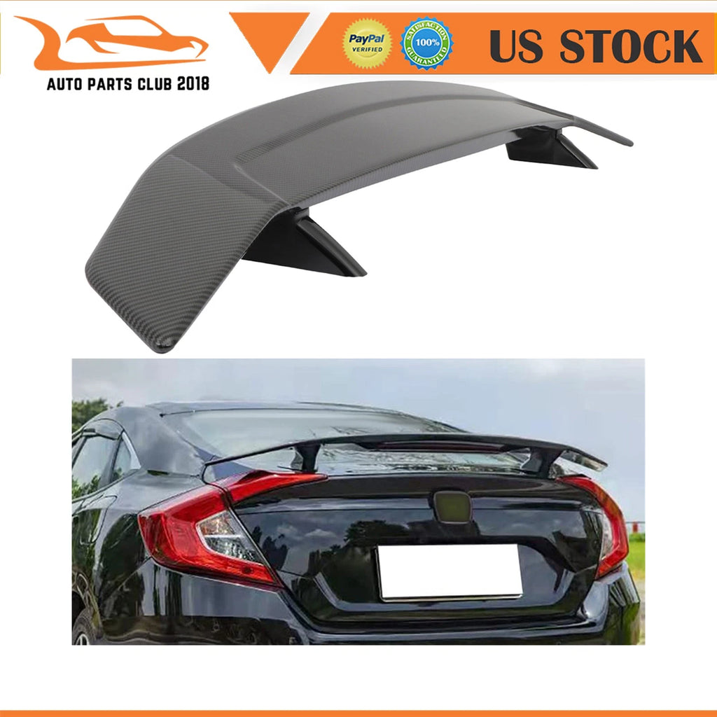 52in Glossy ABS Highkick Trunk Spoiler Wing with Brake Light Universal