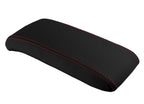 Leather Console Lid Armrest Cover for Jeep Compass (2009–2016) Red Stitch