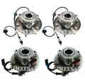 Front and Rear Wheel Bearing & Hub Assembly Kit for GMC Sierra 1500 (2014–2023)