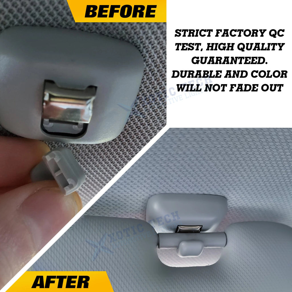 Sun Visor Hook Bracket with Navigation Control Button Cover for Audi (2017-2025)