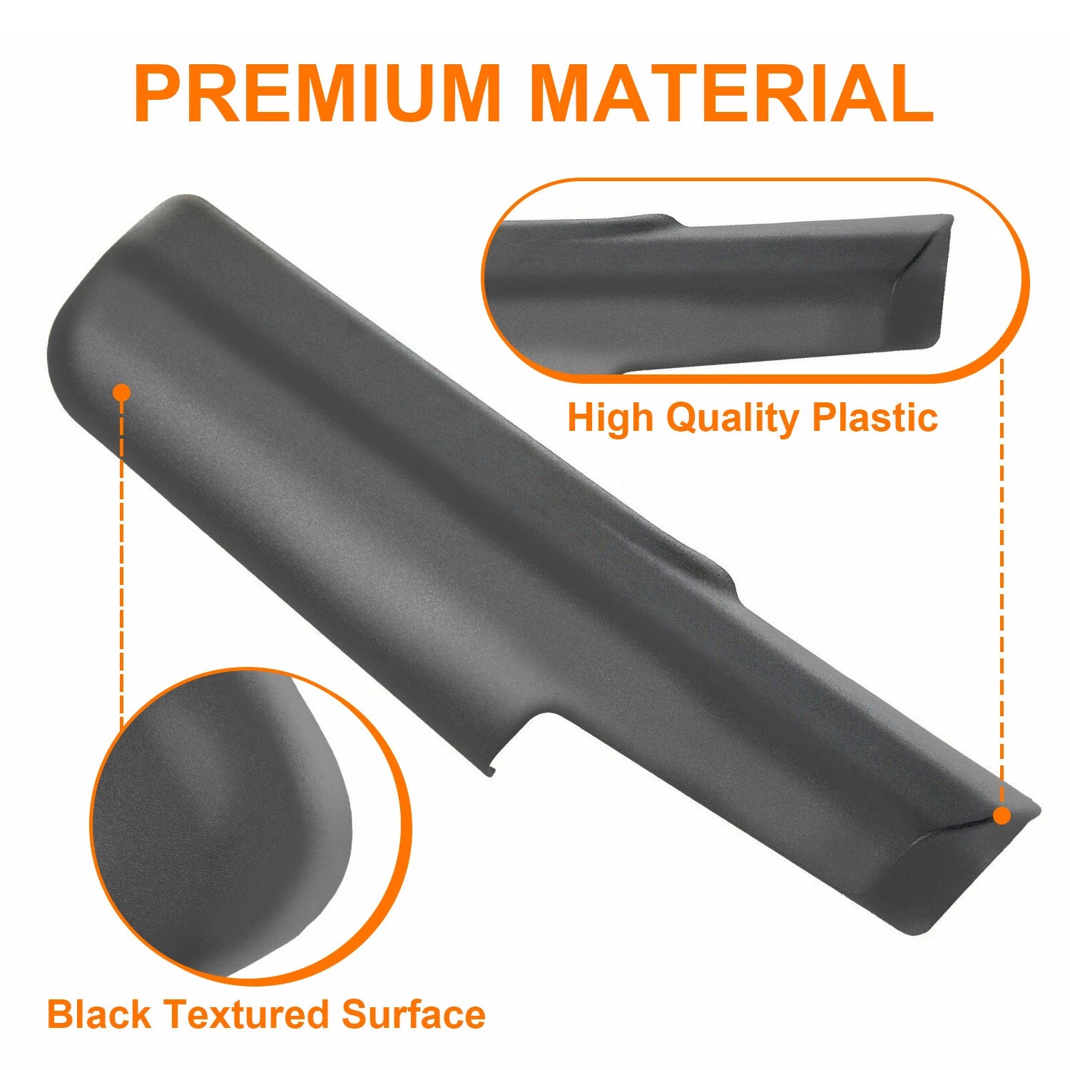 Set of 2 Trailer Tow Mirror Cover Caps for Dodge RAM (2014–2023)